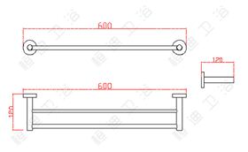 桓迪304不锈钢双杠 HD-6200