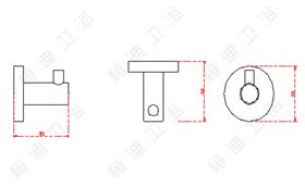 桓迪304不锈钢衣钩 HD-7300