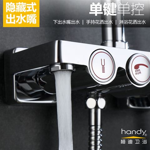 桓迪按钮换挡淋浴花洒套装