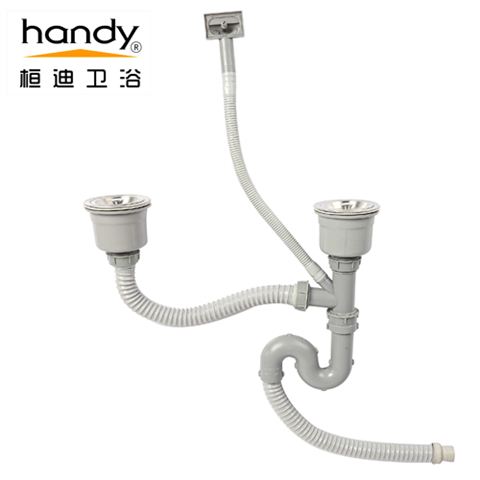 桓迪台上盆手工水槽双槽