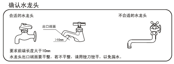 确认水龙头