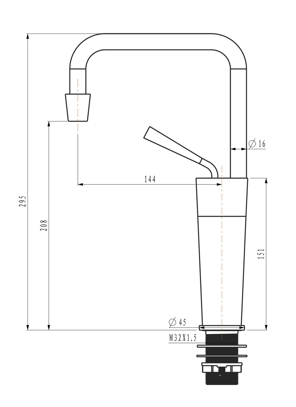 HD-8A22S 产品尺寸图